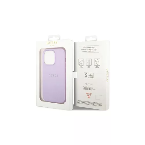 Guess GUHCP14XPSASBPU iPhone 14 Pro Max készülékhez 6,7" Saffiano Strap lila