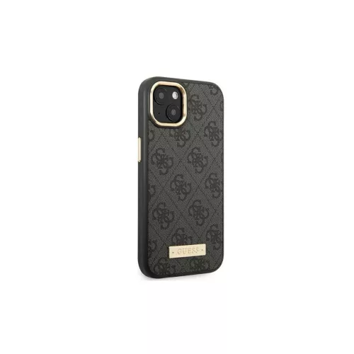 Guess GUHMP14MU4GPRK iPhone 14 Plus / 15 Plus készülékhez 6,7 hüvelykes kemény tok 4G Logo Plate MagSafe fekete