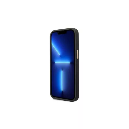 Guess GUHMP14MU4GPRK iPhone 14 Plus / 15 Plus készülékhez 6,7 hüvelykes kemény tok 4G Logo Plate MagSafe fekete