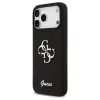 Guess Silicone Big 4G Script tok iPhone 17 Pro Max készülékhez fekete
