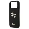 Guess Silicone Big 4G Script tok iPhone 17 Pro Max készülékhez fekete