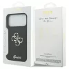Guess Silicone Big 4G Script tok iPhone 17 Pro Max készülékhez fekete