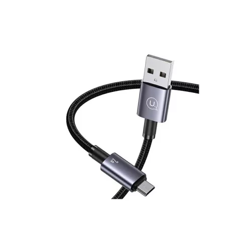USAMS kábel USB to Micro-USB 2A 1.2m gyors töltés acél/tarnish SJ668USB01 (US-SJ668)