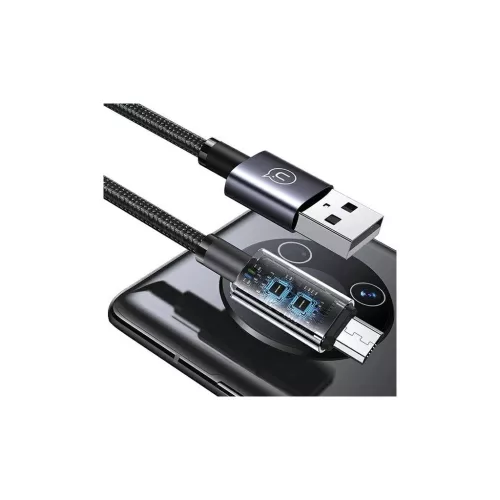 USAMS kábel USB to Micro-USB 2A 1.2m gyors töltés acél/tarnish SJ668USB01 (US-SJ668)