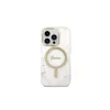 Guess GUBPP14LHMEACSH MagSafe kompatibilis kemény tok és töltő szett iPhone 14 Pro 6,1" készülékhez Marble, fehér
