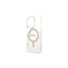 Guess GUBPP14LHMEACSH MagSafe kompatibilis kemény tok és töltő szett iPhone 14 Pro 6,1" készülékhez Marble, fehér