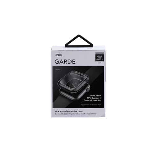 UNIQ Garde Case Apple Watch Series 4/5/6/SE/SE2/SE3 40mm készülékhez tok füstös szürke