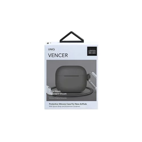 UNIQ Vencer tok AirPods 3 gen. készülékhez szilikon sötét homok