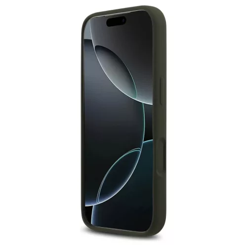 Guess szilikon Big 4G Script tok iPhone 17 Pro Max készülékhez khaki