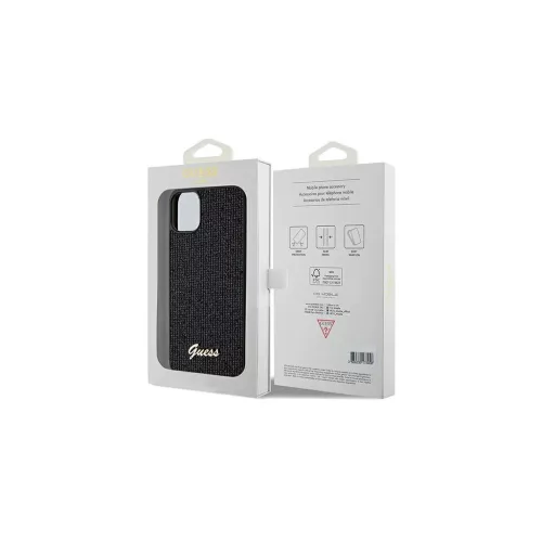 Guess GUHCN61PMSDGSK iPhone 11 / Xr készülékhez 6.1" keménytok Disco Metal Script fekete