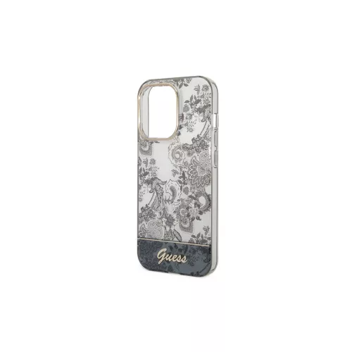 Guess GUHCP14LHGPLHG iPhone 14 Pro 6,1" készülékhez keménytok Porcelain Collection szürke