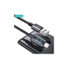 USAMS USB–USB-C gyorstöltő kábel 3A 0,25 m antikolt rozsdamentes acél SJ680USB01 (US-SJ680)