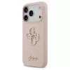 Guess Silicone Big 4G Script tok iPhone 17 Pro készülékhez rózsaszín