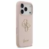 Guess Silicone Big 4G Script tok iPhone 17 Pro készülékhez rózsaszín