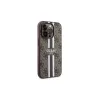 Guess GUHMP15LP4RPSW iPhone 15 Pro 6,1" keménytok 4G Printed Stripes MagSafe készülékhez barna
