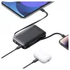 USAMS XR Series powerbank CD228 10000mAh 20W + USB-C/Lightning kábel fekete
