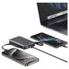 USAMS XR Series powerbank CD228 10000mAh 20W + USB-C/Lightning kábel fekete