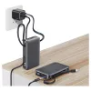 USAMS XR Series powerbank CD228 10000mAh 20W + USB-C/Lightning kábel fekete