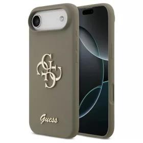   Guess Silicone Big 4G Script Tok iPhone 17 Air készülékhez barna