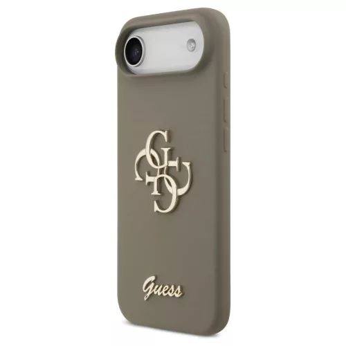 Guess Silicone Big 4G Script Tok iPhone 17 Air készülékhez barna