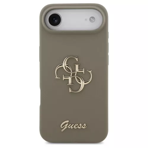 Guess Silicone Big 4G Script Tok iPhone 17 Air készülékhez barna