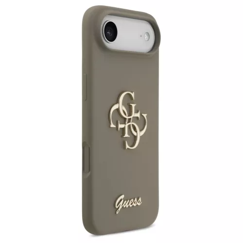 Guess Silicone Big 4G Script Tok iPhone 17 Air készülékhez barna