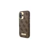 GuessGUHMP16MU4GPRW iPhone 16 Plus 6.7 készülékhez merev tok 4G Logo Plate MagSafe barna