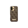 GuessGUHMP16MU4GPRW iPhone 16 Plus 6.7 készülékhez merev tok 4G Logo Plate MagSafe barna