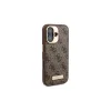 GuessGUHMP16MU4GPRW iPhone 16 Plus 6.7 készülékhez merev tok 4G Logo Plate MagSafe barna