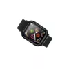 USAMS Apple Watch 4/5/6/7/SE/SE3 készülékhez 40/41mm fekete szíj tokkal ZB73IW1 (US-ZB073)