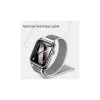 USAMS Apple Watch 4/5/6/7/SE/SE3 készülékhez 40/41mm fekete szíj tokkal ZB73IW1 (US-ZB073)