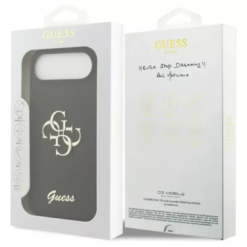 Guess szilikon Big 4G Script tok iPhone Air készülékhez fekete