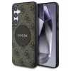 Guess 4G Round Patch Classic Logo MagSafe tok Samsung Galaxy S25 készülékhez barna