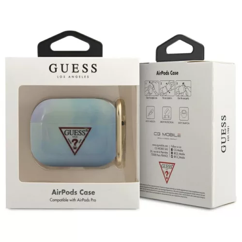 Guess GUACAPTPUMCGC02 AirPods Pro készülékhez tok Tie & Dye Collection kék