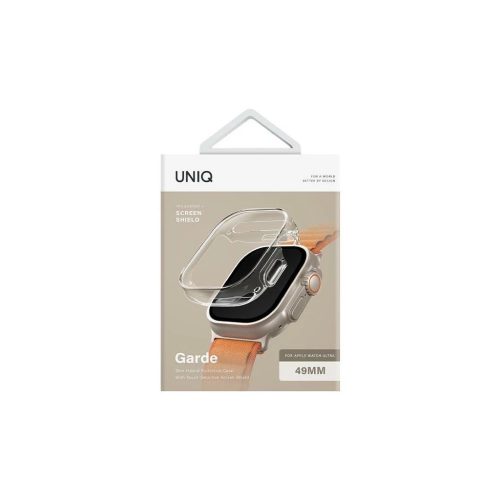 UNIQ Garde Case Apple Watch Ultra /Ultra 2/ Ultra 3 49 mm készülékhez, galamb átlátszó