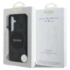 Guess 4G Round Patch Classic Logo MagSafe tok Samsung Galaxy S25 készülékhez fekete