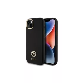   Guess GUHCP15M4DGPK iPhone 15 Plus / 14 Plus 6.7" készülékhez szilikon kemény tok Logo Strass 4G fekete