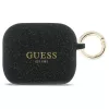 Tok Guess Silicone Glitter Ring AirPods Pro 3 készülékhez fekete