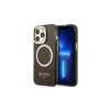 Guess GUHMP13LHTCMK iPhone 13 Pro / 13 6,1" készülékhez kemény tok Gold Outline Translucent MagSafe fekete