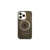 Guess GUHMP13LHTCMK iPhone 13 Pro / 13 6,1" készülékhez kemény tok Gold Outline Translucent MagSafe fekete