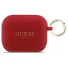 Case Guess Silicone Glitter Ring AirPods Pro 3 készülékhez fukszia