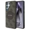 Guess tok 4G Round Patch Classic Logo MagSafe Samsung Galaxy S25 Ultra készülékhez barna