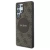 Guess tok 4G Round Patch Classic Logo MagSafe Samsung Galaxy S25 Ultra készülékhez barna