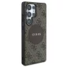 Guess tok 4G Round Patch Classic Logo MagSafe Samsung Galaxy S25 Ultra készülékhez barna