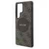 Guess tok 4G Round Patch Classic Logo MagSafe Samsung Galaxy S25 Ultra készülékhez barna