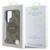 Guess tok 4G Round Patch Classic Logo MagSafe Samsung Galaxy S25 Ultra készülékhez barna