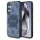 Guess 4G Round Patch Classic Logo MagSafe tok Samsung Galaxy S25 Plus készülékhez kék