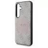 Guess 4G Round Patch Classic Logo MagSafe tok Samsung Galaxy S25 Plus készülékhez rózsaszín