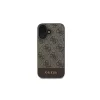 Guess GUHCP16MG4GLBR iPhone 16 Plus 6.7" készülékhez keménytok 4G Bottom Stripe barna
