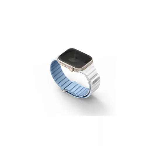 UNIQ óraszíj Revix Evo Apple Watch Series 1-9/SE/SE2/SE3 készülékhez 38/40/41mm fordítható mágneses kék